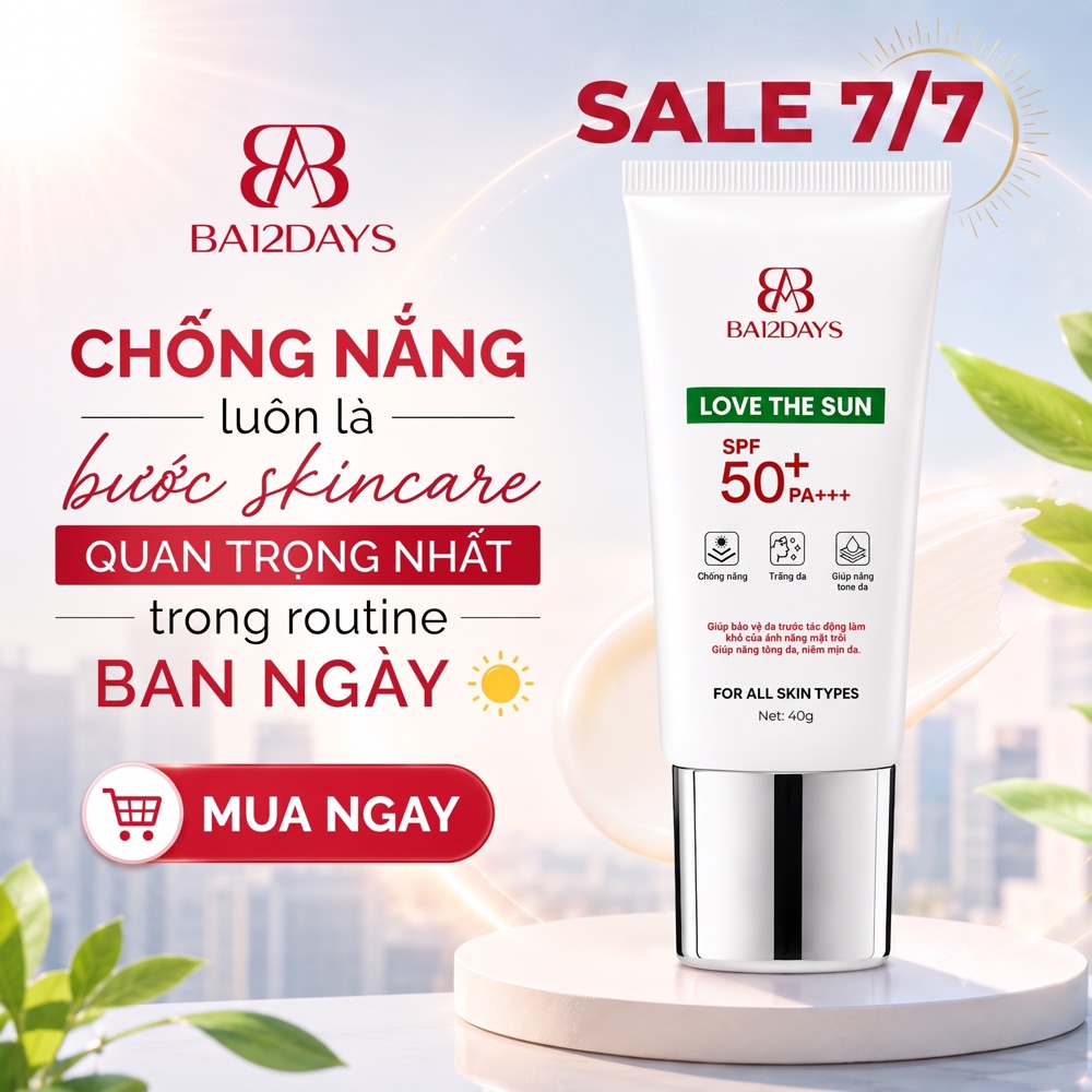 Kem chống nắng Love The Sun SPF50+ PA+++ - Sale Ngày Đôi 7/7, chống nắng là bước skincare quan trọng nhất ban ngày